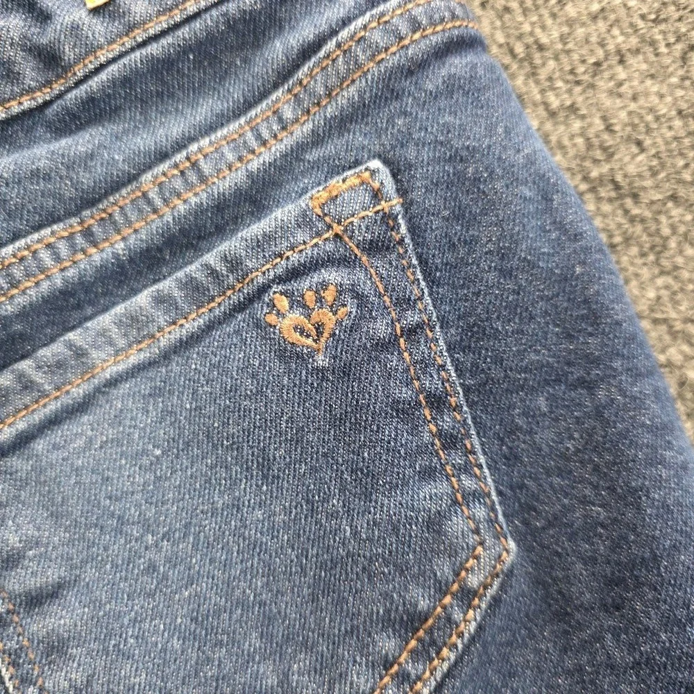 Justice Girls Dark Wash Distressed‎ Denim Skort Size 12 Frayed Raw Hem 474654